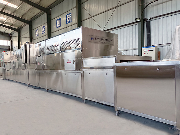 80KW微波干燥殺菌設備成功交付河南新鄉(xiāng)客戶